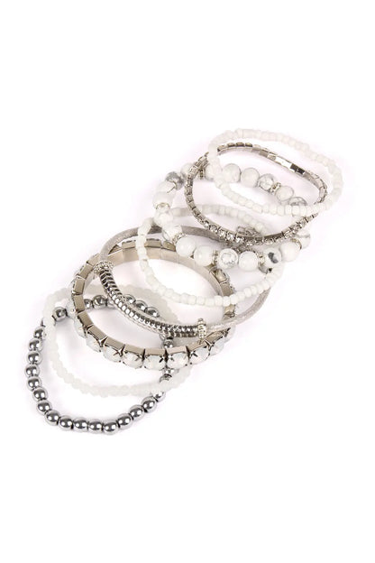 Multiple Line Classy Stack Bracelet Riah Fashion