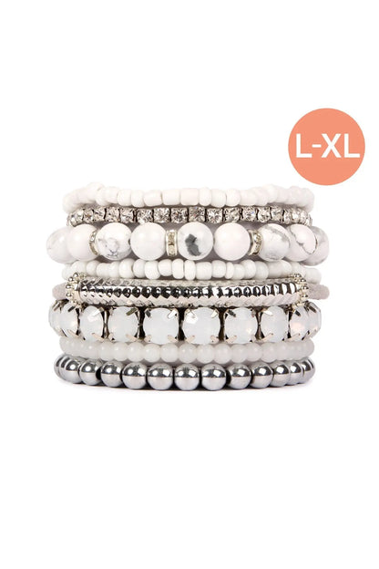 Multiple Line Classy Stack Bracelet Riah Fashion