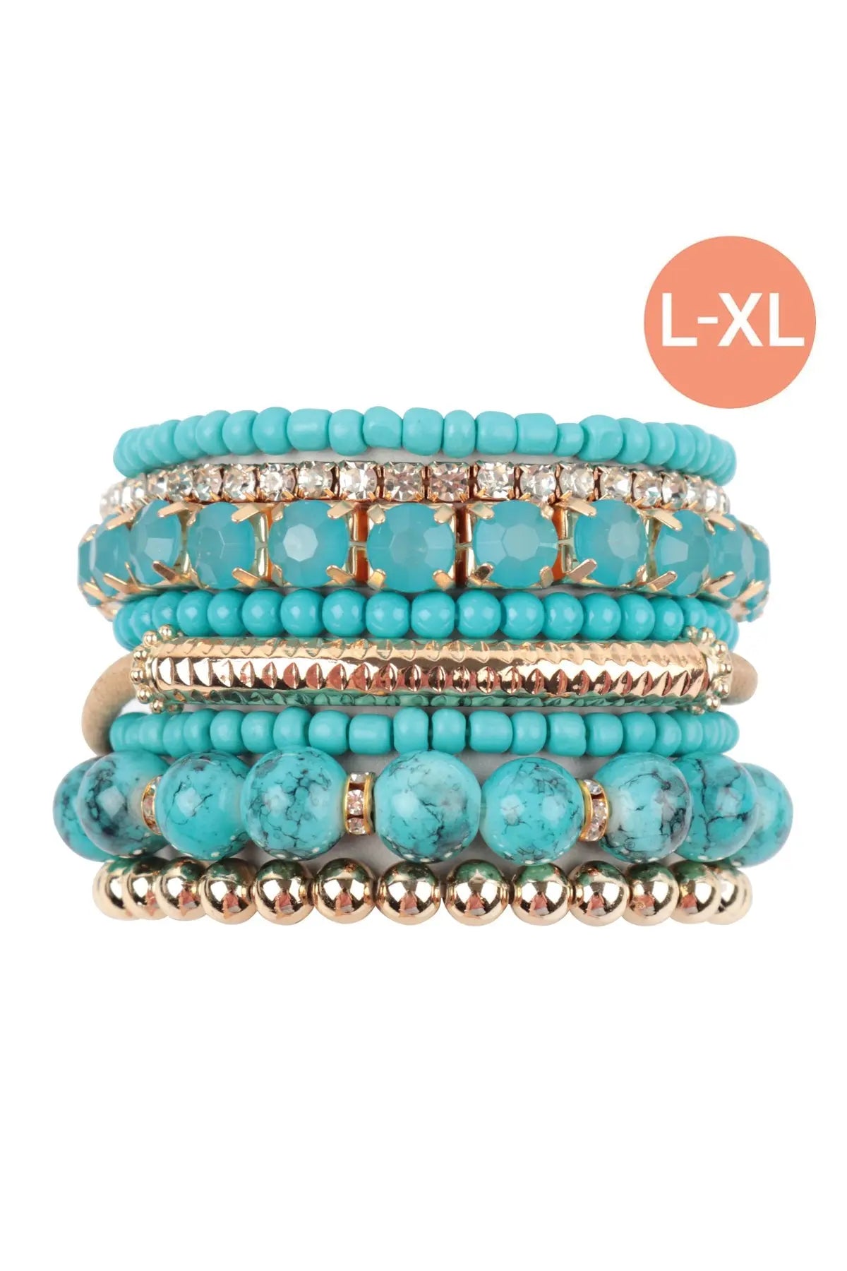 Multiple Line Classy Stack Bracelet Riah Fashion