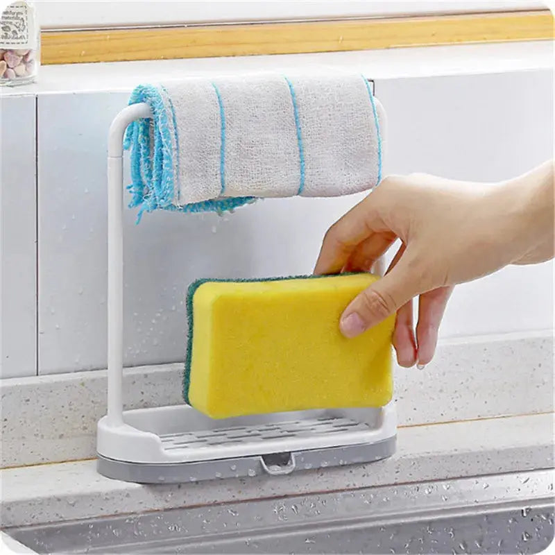 Kitchen Utensil & Towel Rack Bar – Hanging Holder Rail Organizer for Storage OMEZMART