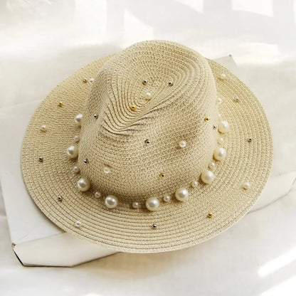 Summer Straw Sun Hat Beach Sun Straw Panama OMEZMART