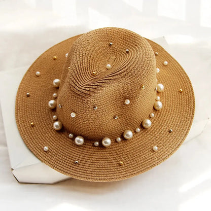 Summer Straw Sun Hat Beach Sun Straw Panama OMEZMART