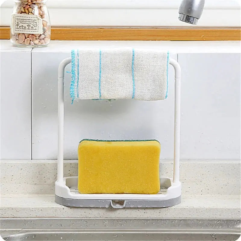 Kitchen Utensil & Towel Rack Bar – Hanging Holder Rail Organizer for Storage OMEZMART