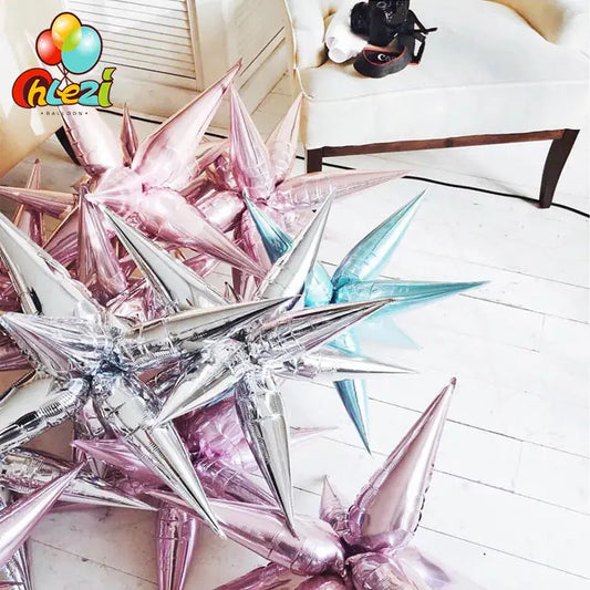 Star Balloons Birthday Party Wedding Decoration Water Drop Cone Foil Balloon OMEZMART