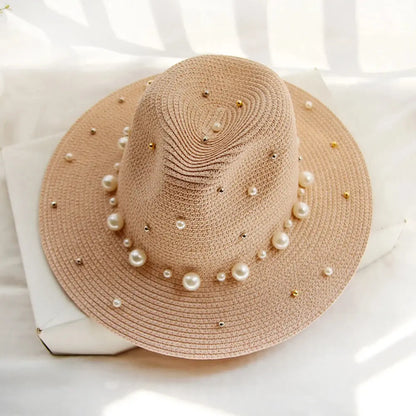 Summer Straw Sun Hat Beach Sun Straw Panama OMEZMART