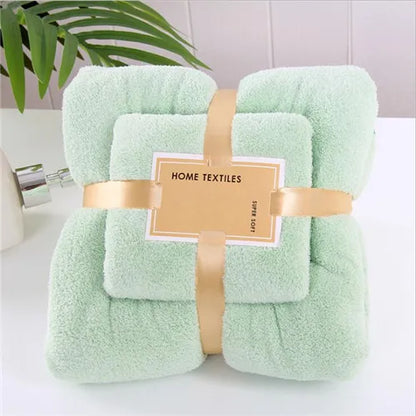 Coral Fleece Drying Towel Microfibre Bath Towel Set