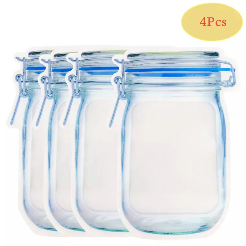 Reusable Mason Jar Bags – Eco-Friendly Storage for Food, Herbs, and More OMEZMART