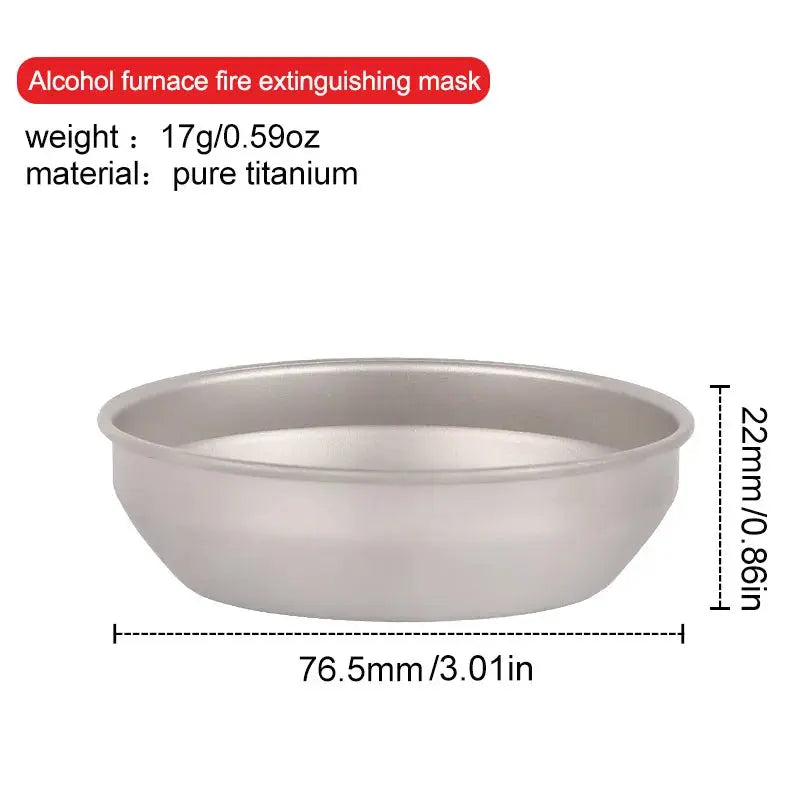 Tiartisan Ultralight Portable Titanium Stove – Outdoor Camping Alcohol Stove with Rack OMEZMART