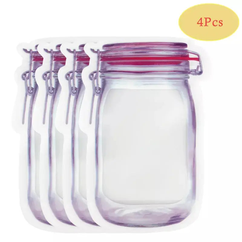 Reusable Mason Jar Bags – Eco-Friendly Storage for Food, Herbs, and More OMEZMART