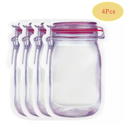 Reusable Mason Jar Bags – Eco-Friendly Storage for Food, Herbs, and More OMEZMART