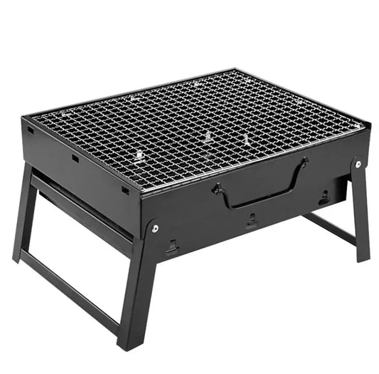 Barbecue Grill Portable Folding BBQ Grill Tabletop Outdoor Stainless Steel OMEZMART