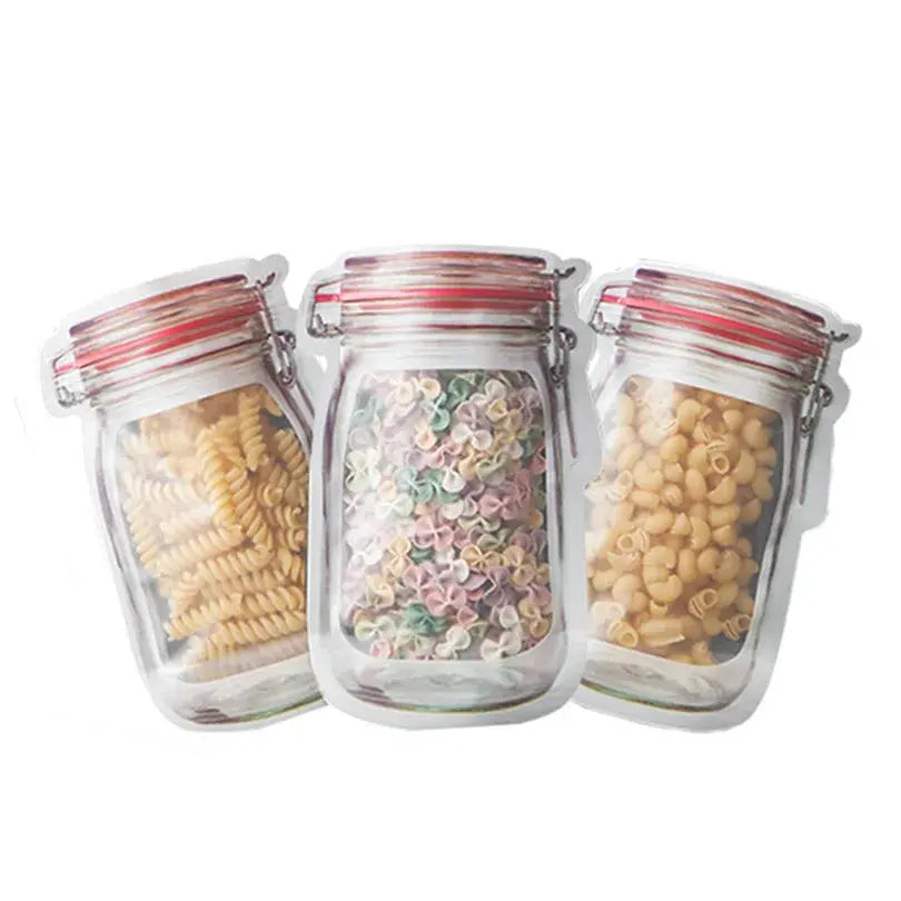 Reusable Mason Jar Bags – Eco-Friendly Storage for Food, Herbs, and More OMEZMART