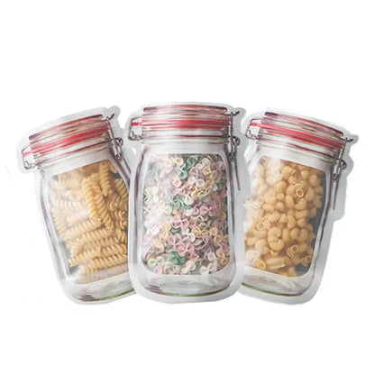 Reusable Mason Jar Bags – Eco-Friendly Storage for Food, Herbs, and More OMEZMART