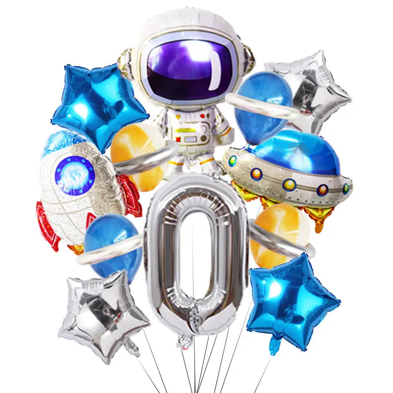 Space Theme Birthday Party Decoration Astronaut Spaceman Foil Supplies OMEZMART