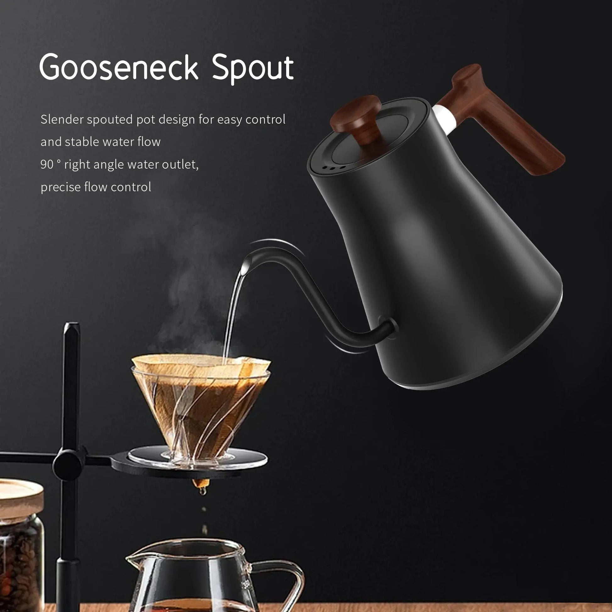 Mechanical Temperature Control Coffee & Tea Electric Tea Kettle OMEZMART