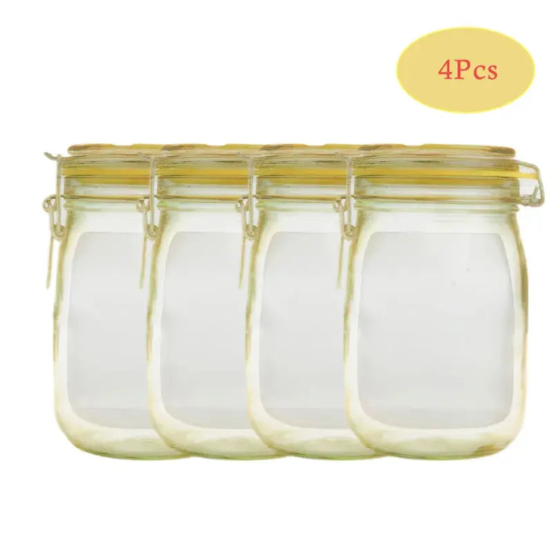 Reusable Mason Jar Bags – Eco-Friendly Storage for Food, Herbs, and More OMEZMART