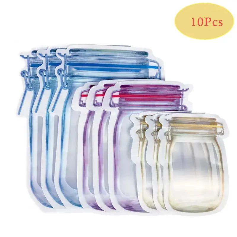 Reusable Mason Jar Bags – Eco-Friendly Storage for Food, Herbs, and More OMEZMART