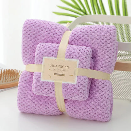 Coral Fleece Drying Towel Microfibre Bath Towel Set