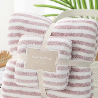 Coral Fleece Drying Towel Microfibre Bath Towel Set