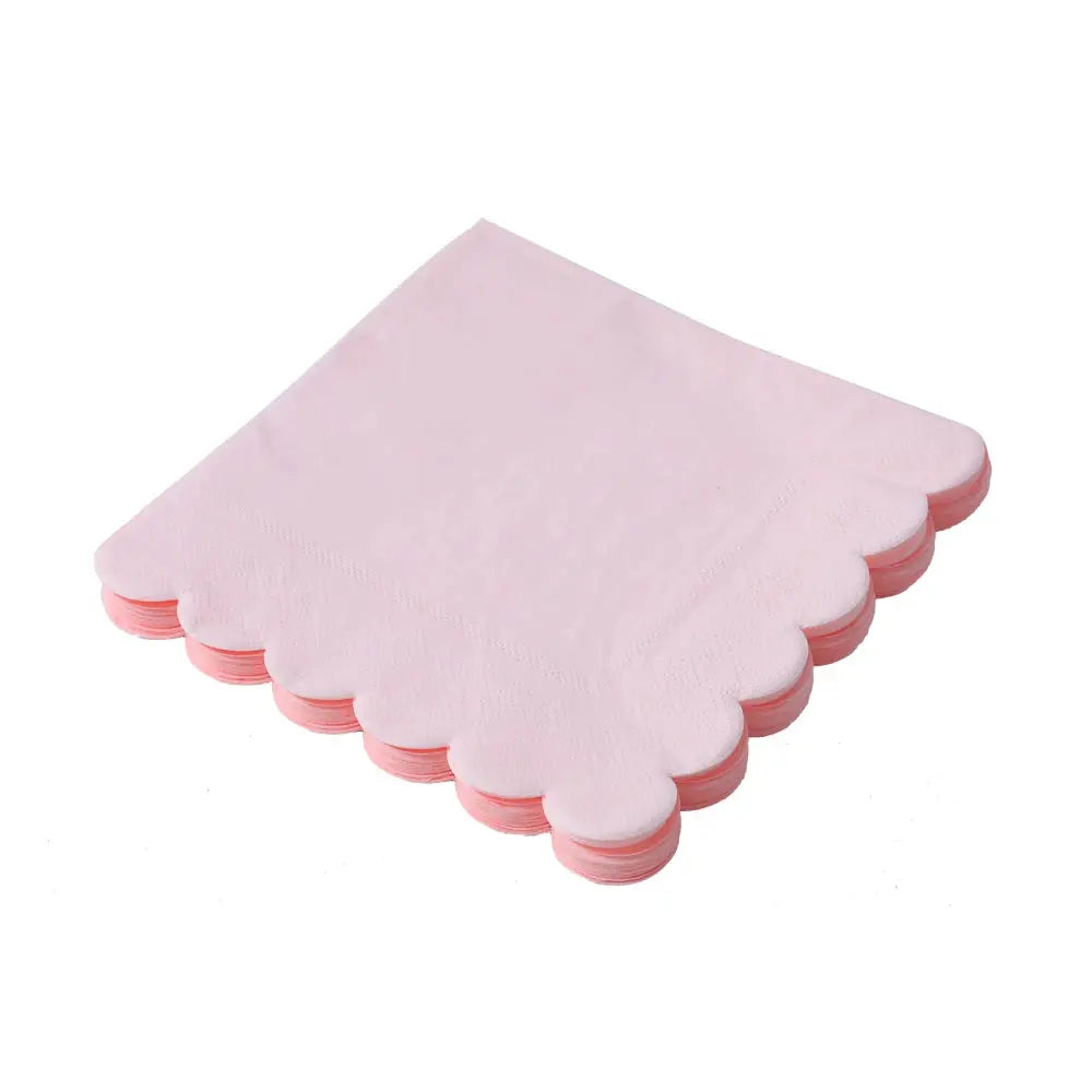 Purple Pink Petal Series Disposable Tableware Birthday Party Decoration OMEZMART