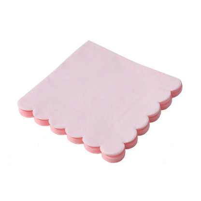 Purple Pink Petal Series Disposable Tableware Birthday Party Decoration OMEZMART