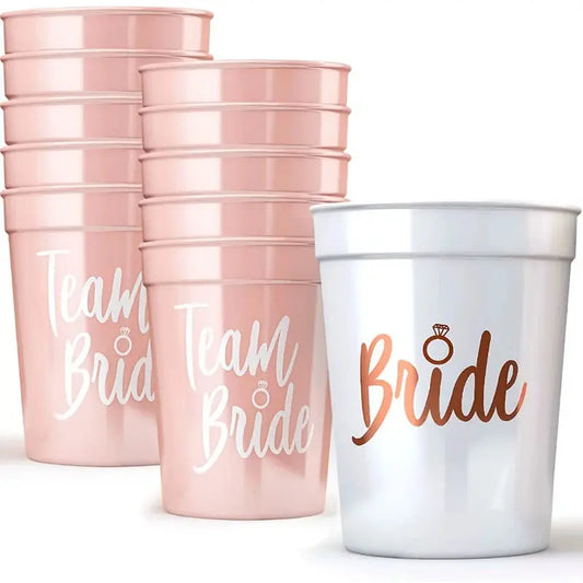 Bride Plastic Drinking Cups Bridal Shower Gift Bride to Be Party OMEZMART