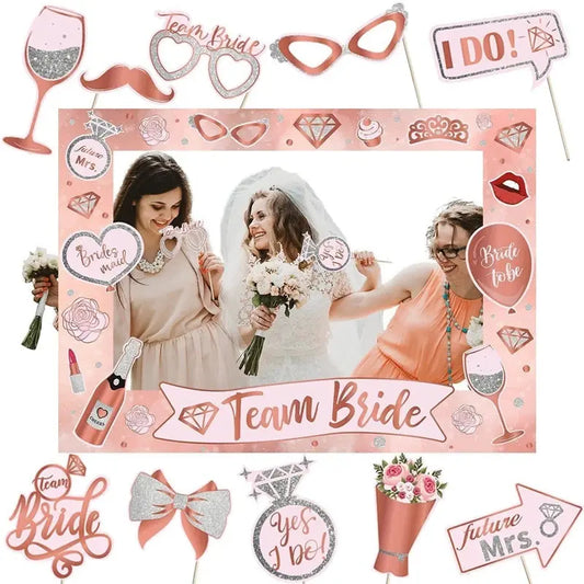 Bride to Be Photo Booth Paper Frame Party Decoration Wedding Gift Bridal Shower OMEZMART