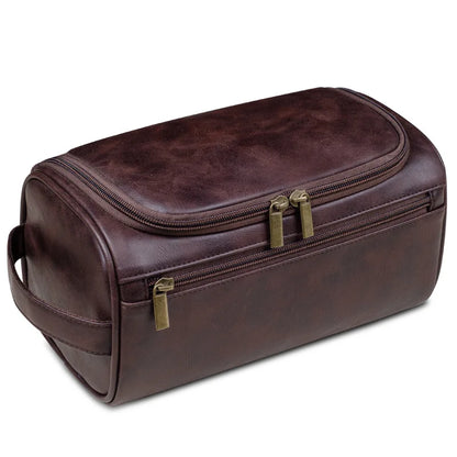 Personalized Men's Leather Toiletry Bag, Gift for Him, Travel