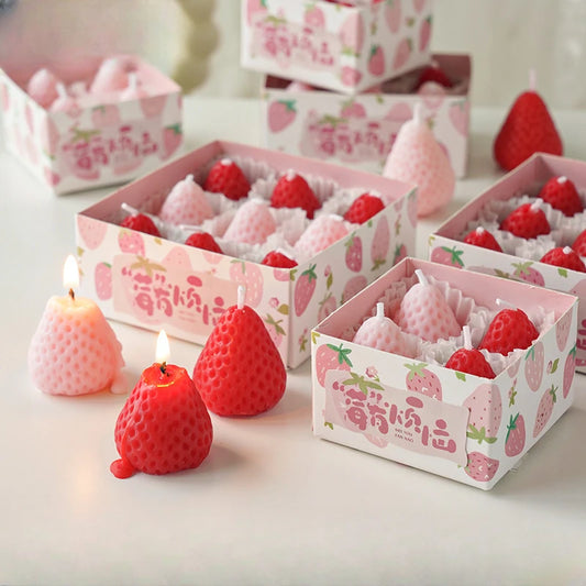 Strawberry Aromatherapy Candle With Gift Box