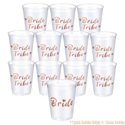 Bride Plastic Drinking Cups Bridal Shower Gift Bride to Be Party OMEZMART