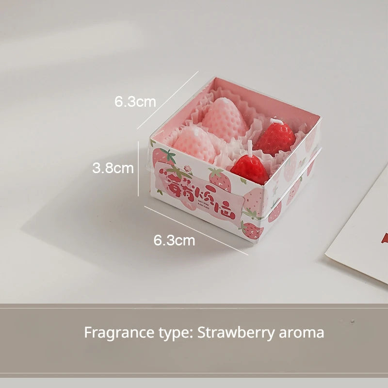 Strawberry Aromatherapy Candle With Gift Box
