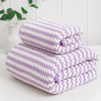 Coral Fleece Drying Towel Microfibre Bath Towel Set