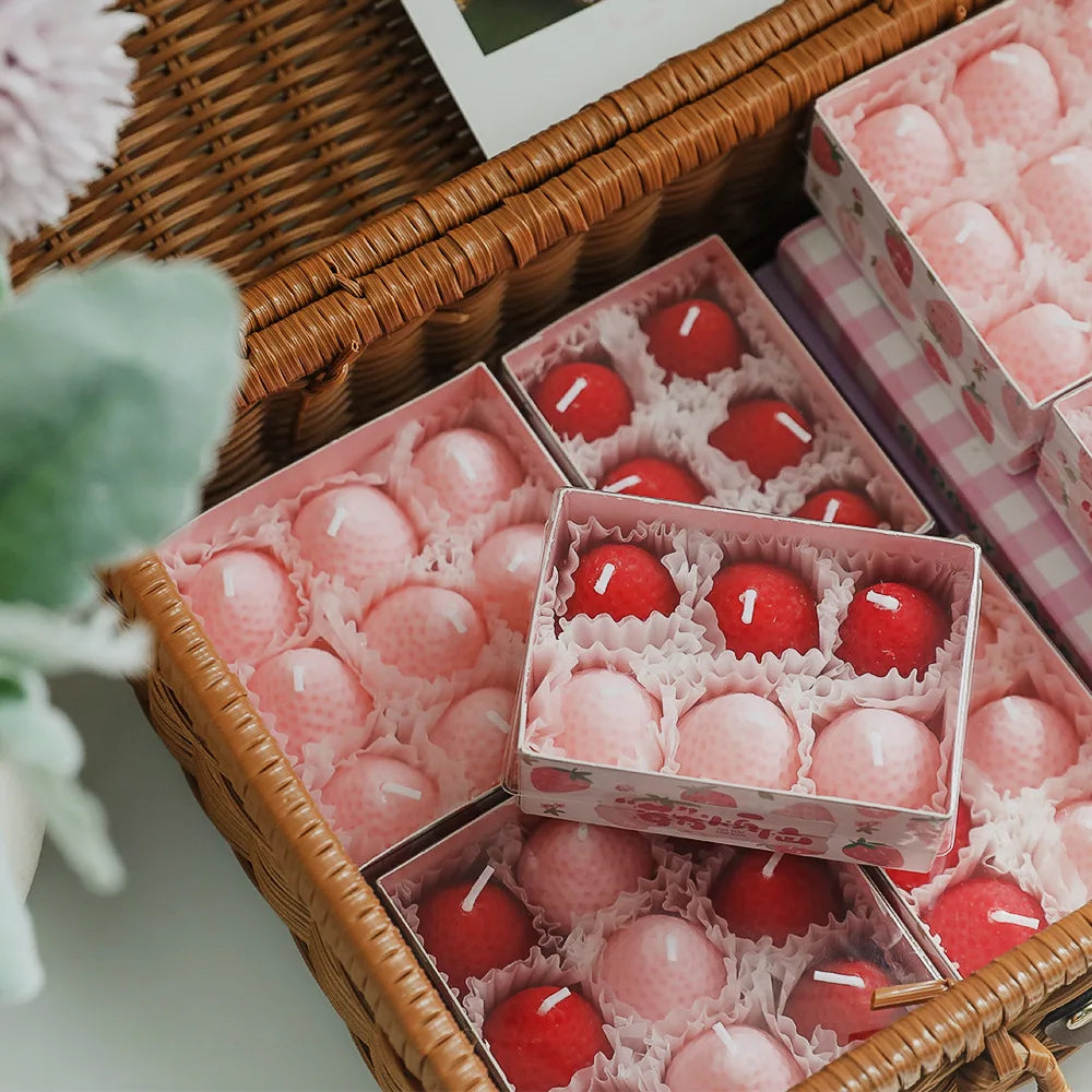 Strawberry Aromatherapy Candle With Gift Box