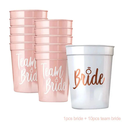 Bride Plastic Drinking Cups Bridal Shower Gift Bride to Be Party OMEZMART
