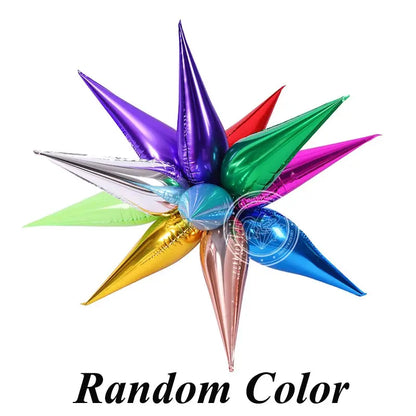 Star Balloons Birthday Party Wedding Decoration Water Drop Cone Foil Balloon OMEZMART