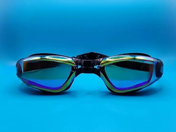 Silicone-Free Anti-Fog Swim Goggles with Nose Bridge | For Boys & Girls (Ages 4-14) OMEZMART