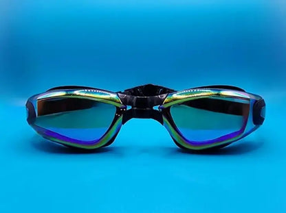 Silicone-Free Anti-Fog Swim Goggles with Nose Bridge | For Boys & Girls (Ages 4-14) OMEZMART