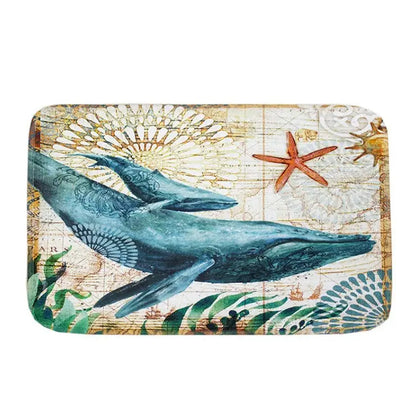 Stone Shape Memory Foam Bathroom Mat – Non-Slip Bath Rug for Kitchen or Room, Soft & Durable Omezmart