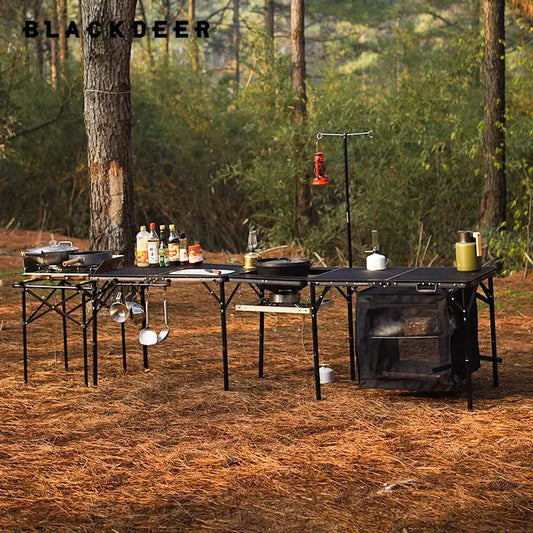 Blackdeer Outdoor Folding Table Detachable Camping Portable Barbecue OMEZMART