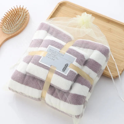 Coral Fleece Drying Towel Microfibre Bath Towel Set