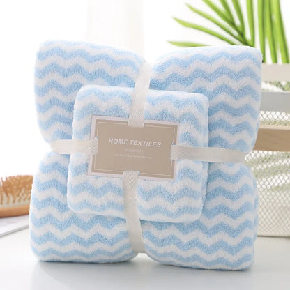 Coral Fleece Drying Towel Microfibre Bath Towel Set