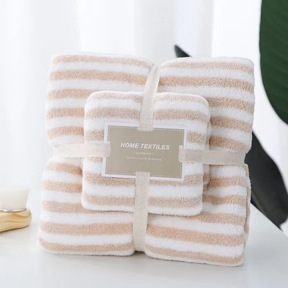 Coral Fleece Drying Towel Microfibre Bath Towel Set