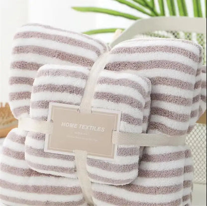 Coral Fleece Drying Towel Microfibre Bath Towel Set