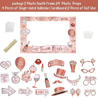 Bride to Be Photo Booth Paper Frame Party Decoration Wedding Gift Bridal Shower OMEZMART