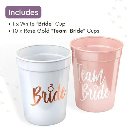 Bride Plastic Drinking Cups Bridal Shower Gift Bride to Be Party OMEZMART