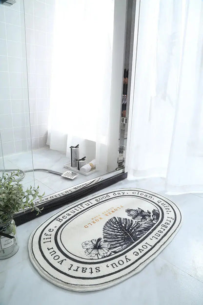 Non-Slip Absorbent Bath Mat & Carpet for Bathroom, Doormat, Balcony, Porch, and Area Use OMEZMART