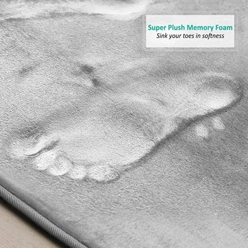 Velvet Bath Set - Super Soft, Non-Slip, Absorbent & Washable Rugs OMEZMART