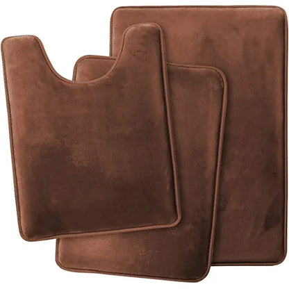 Velvet Bath Set - Super Soft, Non-Slip, Absorbent & Washable Rugs OMEZMART