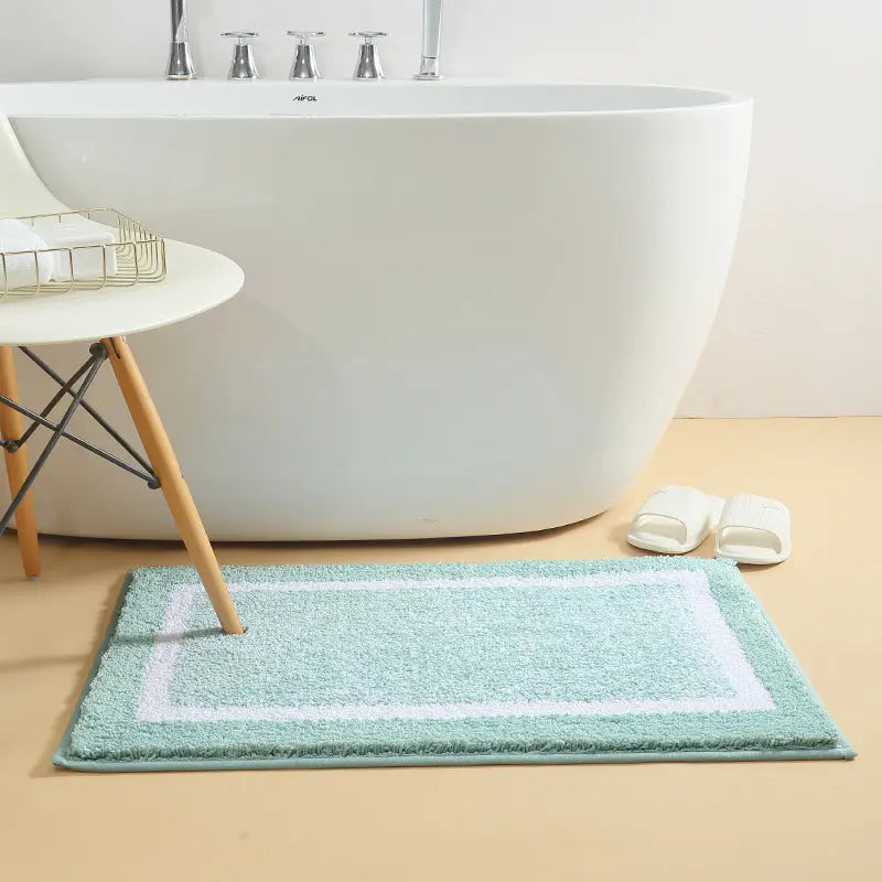 Non-Slip Cotton Bath Rug - Soft, Absorbent, & Durable for Bathroom Safety OMEZMART