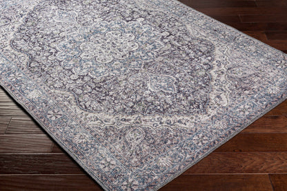 Tavas Blue Medallion Washable Rug Hauteloom LLC